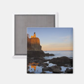 Split Rock Lighthouse bij zonsondergang bij Two Magneet (Voorkant / Achterkant)