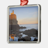 Split Rock Lighthouse bij zonsondergang bij Two Metalen Ornament (Links)