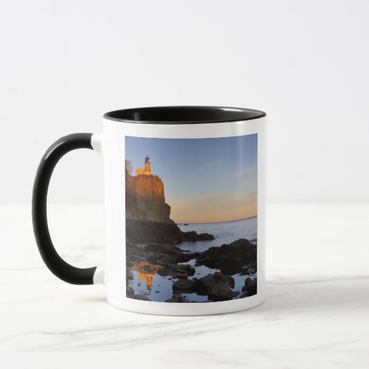 Split Rock Lighthouse bij zonsondergang bij Two Mok (Links)