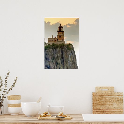 Split Rock Lighthouse Close Poster (Keuken)