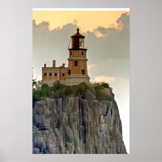 Split Rock Lighthouse Close Poster (Voorkant)