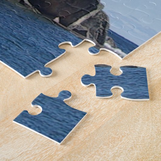 Split Rock Lighthouse de la plage Jigsaw Puzzle (Côté)