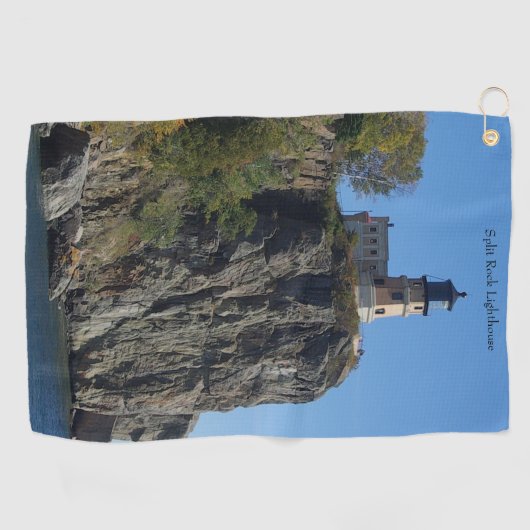 Split Rock Lighthouse de la serviette de golf de p (Horizontal)