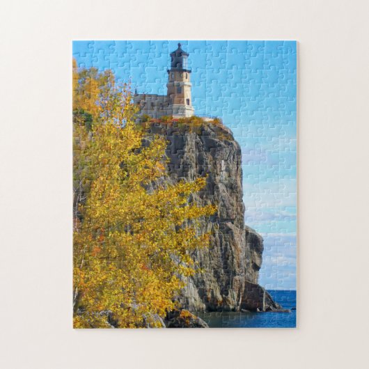 Split Rock Lighthouse Lake Superior. Legpuzzel (Verticaal)