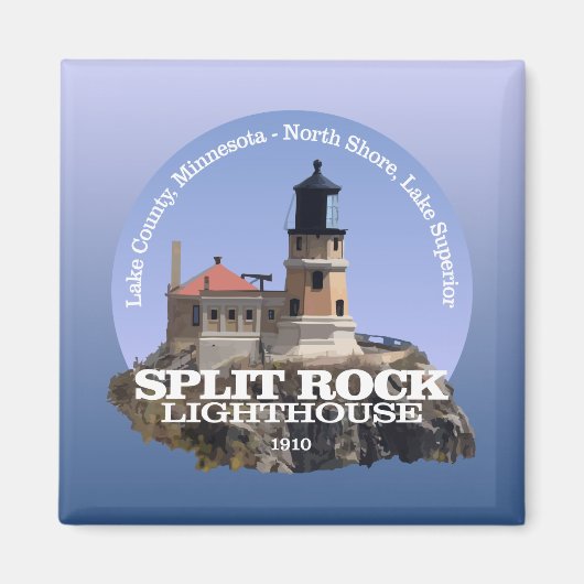 Split Rock Lighthouse Magneet (Voorkant)