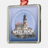 Split Rock Lighthouse Metalen Ornament (Links)