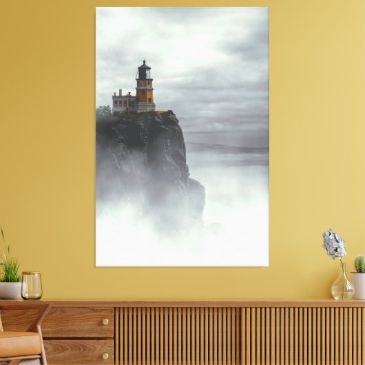 SPLIT ROCK LIGHTHOUSE - MINNESOTA CANVAS AFDRUK (Insitu (Woonkamer))
