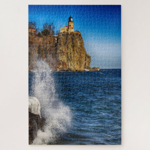 Split Rock Lighthouse Minnesota Jigzaag Puzzle Legpuzzel
