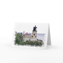 Split Rock Lighthouse Minnesota Photo Note Kaart