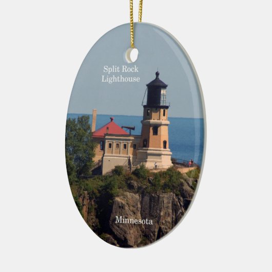 Split Rock Lighthouse orval ornament (Links)