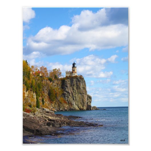Split Rock Lighthouse Print Foto Afdruk (Voorkant)