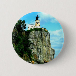 Split Rock Lighthouse Ronde Button 5,7 Cm