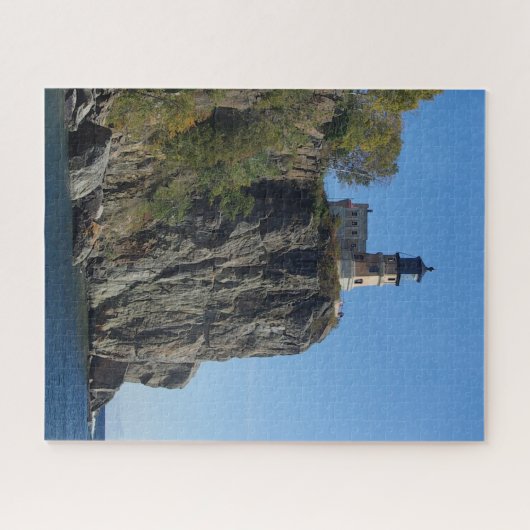 Split Rock Lighthouse van strand Legpuzzel (Horizontaal)
