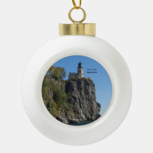 Split Rock Lighthouse vanaf strand ornament