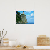 Split Rock vuurtoren — Afdrukken van olieverf Poster (Keuken)