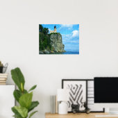 Split Rock vuurtoren — Afdrukken van olieverf Poster (Thuiskantoor)