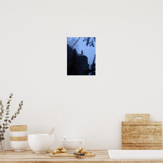 Split Rock vuurtoren in Dusk Poster (Keuken)