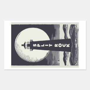 Split Rock vuurtoren Minnesota Moon Rechthoekige Sticker