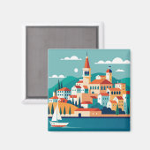 Split stad Kroatië Magneet (Voorkant / Achterkant)