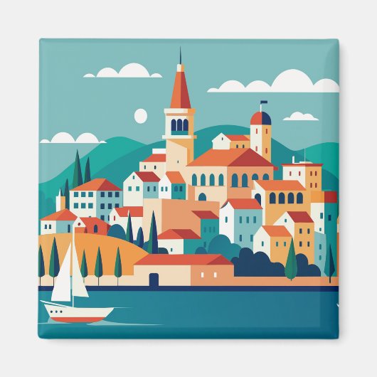 Split stad Kroatië Magneet (Voorkant)