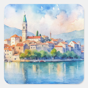 Split stad Kroatië Vierkante Sticker