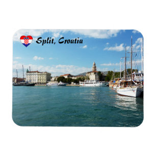 Split stadshaven - Dalmatië, Kroatië Magneet