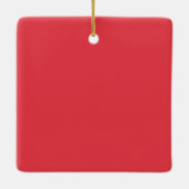 Split textuur rood vakantie Ornament – (Achterkant)