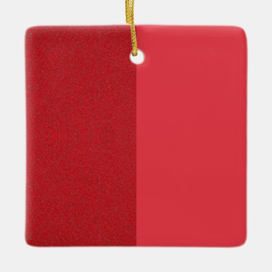 Split textuur rood vakantie Ornament – (Voorkant)