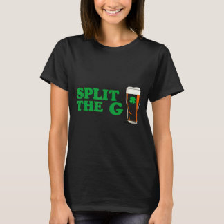 Split the g funny irish beer quote  t-shirt