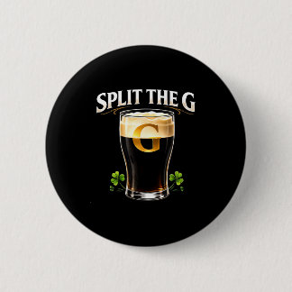 Split the g irish beer st patricks day pub  ronde button 5,7 cm