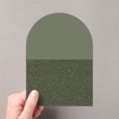 Split-Tone Moss Arch Acryl Uitnodiging (Custom) Acryl Uitnodigingen (Insitu (Draagbaar))