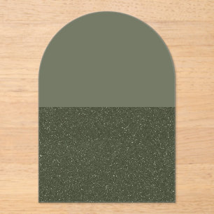 Split-Tone Moss Arch Acryl Uitnodiging (Custom) Uitnodigingen