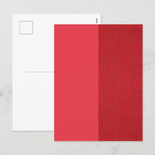 Split-Tone Tomato Red Holiday Briefkaart – Aanpass