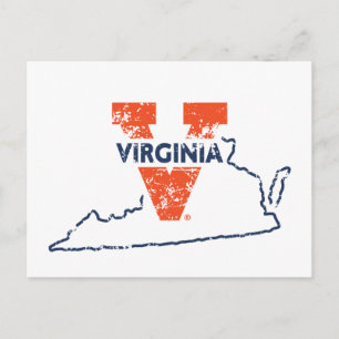 Split V Virginia State Love Briefkaart