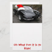 Split-venster met kerstcadeau briefpapier (Voorkant / Achterkant)