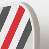  Split Wingtip Stripes met naam Pickleball Paddle (Links Detail)