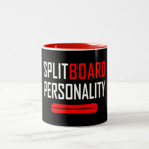 Splitbordpersonaliteit Tweekleurige Koffiemok