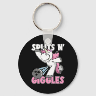 Splits N' Giggles Eenhoorn Bowling Bowler Sleutelhanger