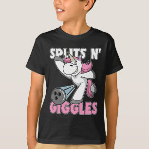 Splits N' Giggles Eenhoorn Bowling Bowler T-shirt
