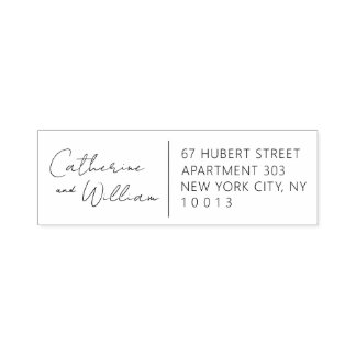 Splitsen Design Self Inking Stamp Return-adres Zelfinktende Stempel