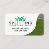 Splitsen graszorg visitekaartje (Voorkant)