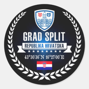 Splitsen Ronde Sticker