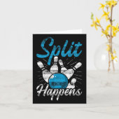 Splitsing gebeurt grappig Bowling Kaart (Gele Bloem)