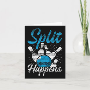 Splitsing gebeurt grappig Bowling Kaart