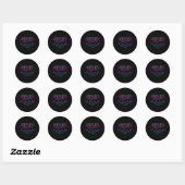 Splitsing gebeurt grappig Bowling Ronde Sticker (Vel)