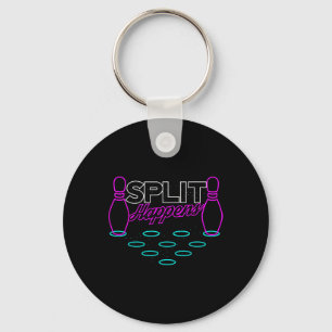 Splitsing gebeurt grappig Bowling Sleutelhanger