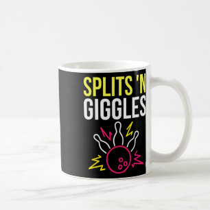 Splits'n Giggles Bowling Team Shirt Strike in Styl Koffiemok