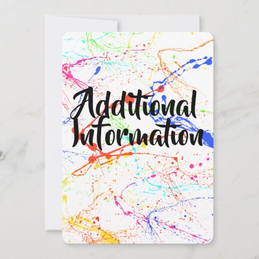 Splitste Kaart aanvullende informatie (Voorkant)