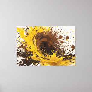 SPLT_24_003, Actie Splatter Schilderen Canvas Afdruk