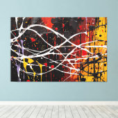 SPLT_25_0011, Actie Schilderen Canvas Afdrukken (Insitu (Houten vloer))